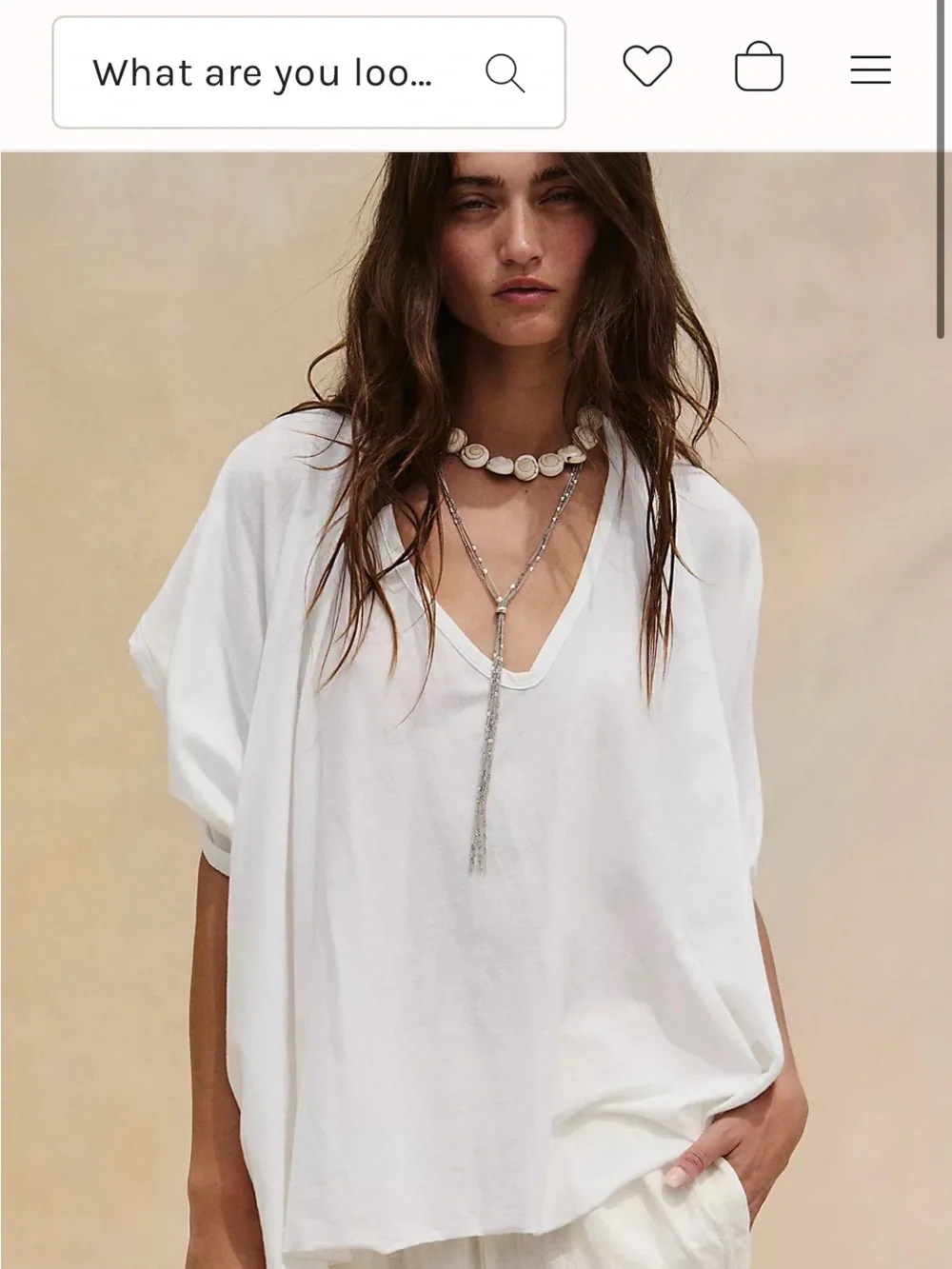 Free People White Twisted Back Sleeveless Tee